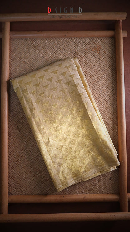 Gold Tissue Silk Shirt Material