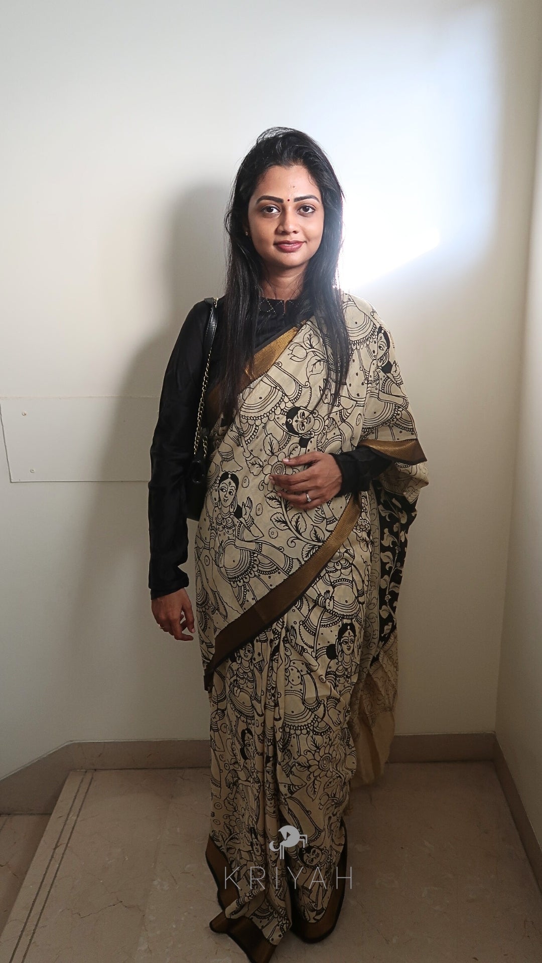 Kalamkari Banglore Silk Saree