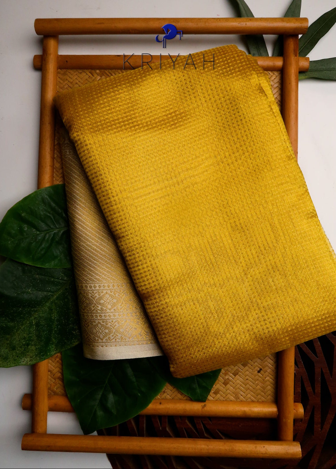 Gold Semi Kancheevaram Saree