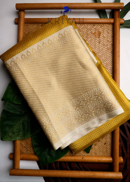 Gold Semi Kancheevaram Saree