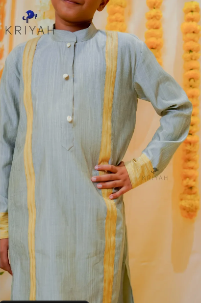 Grey Kurta Set