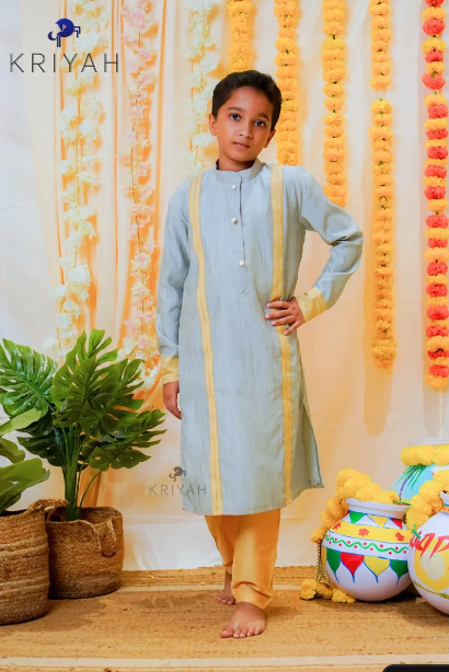 Grey Kurta Set