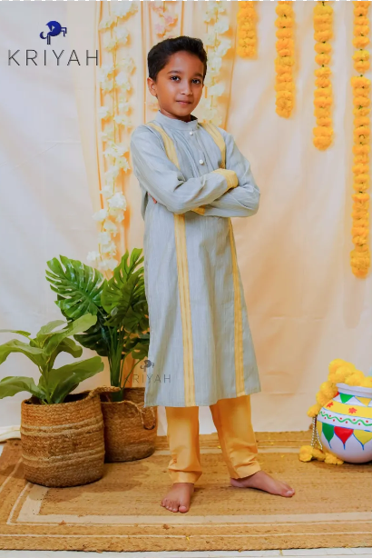 Grey Kurta Set