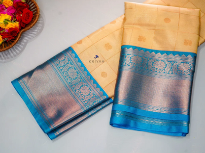 BUFF ZARI KATTAM SAREE