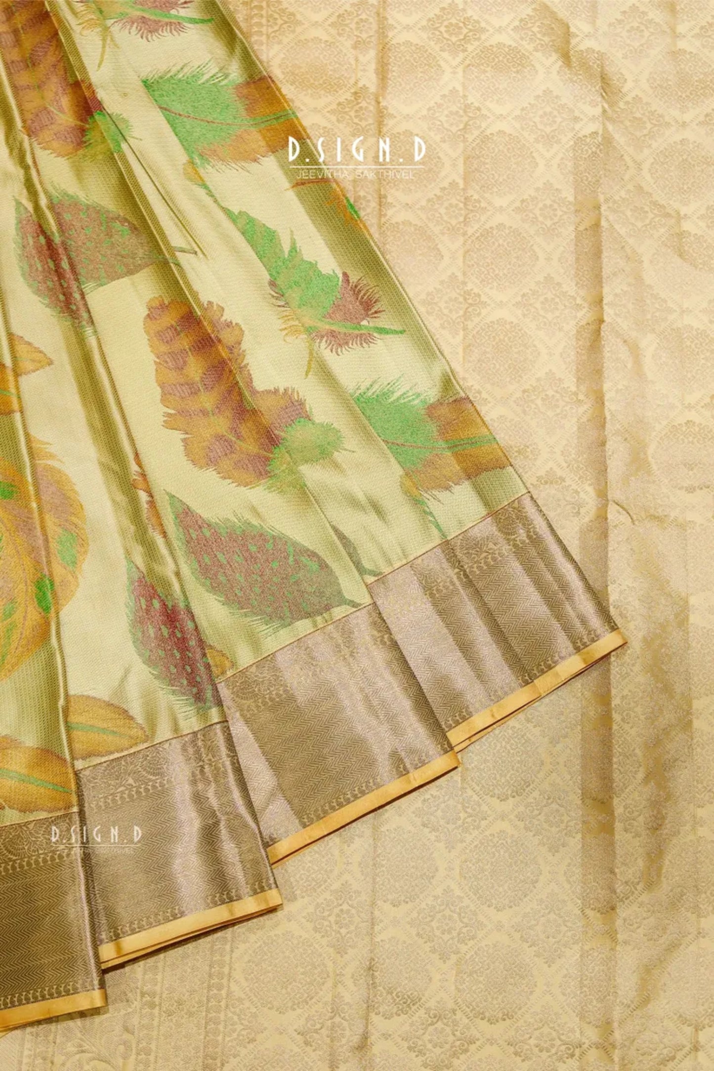 LEAF TWILL SILK SAREE