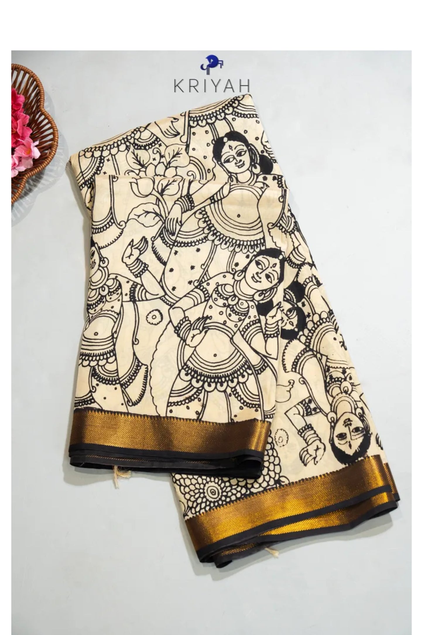 Kalamkari Banglore Silk Saree