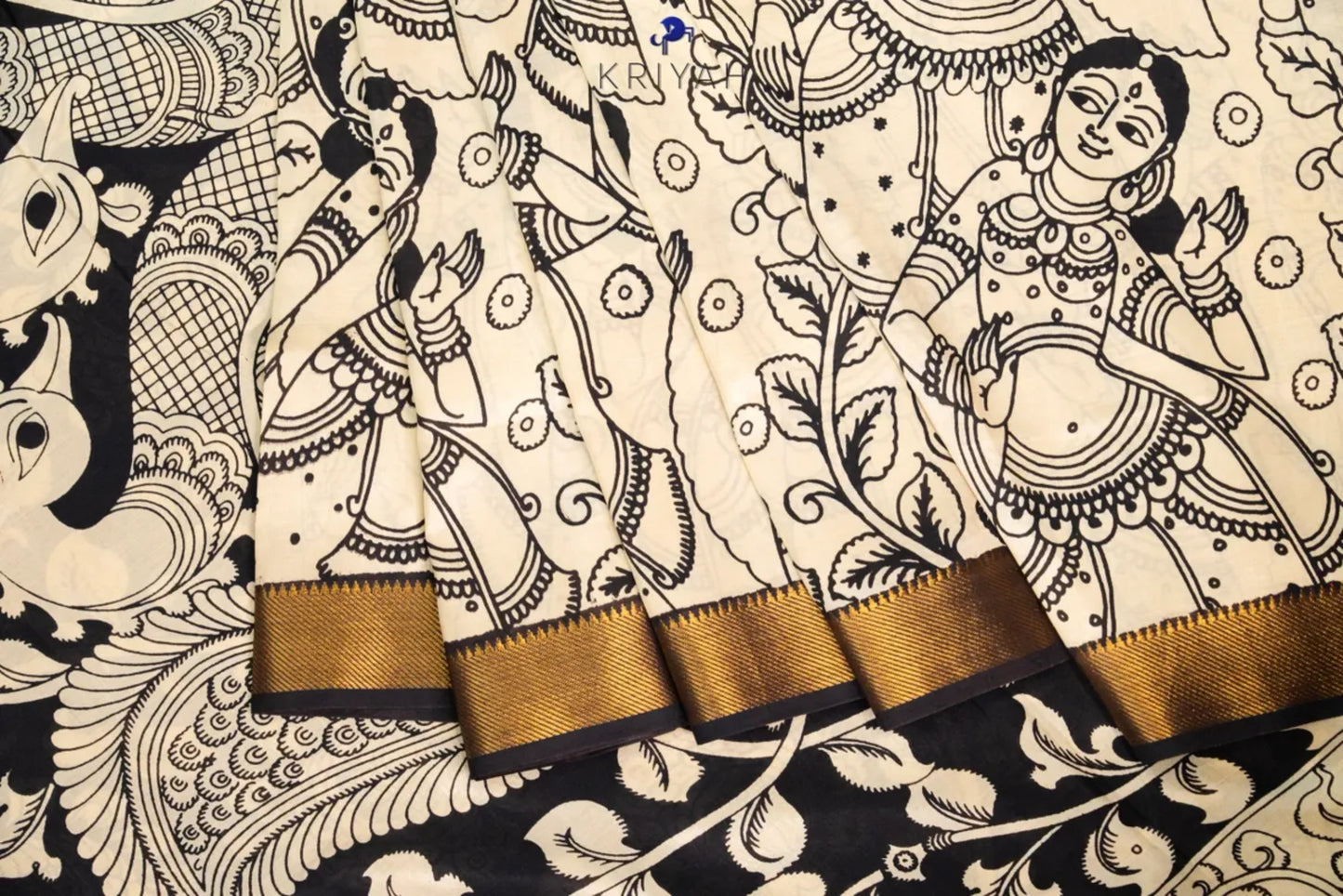 Kalamkari Banglore Silk Saree