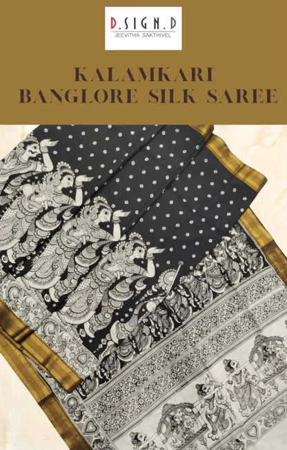 Kalamkari Banglore Silk Saree