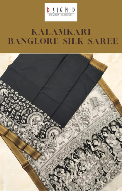 Kalamkari Banglore Silk Saree