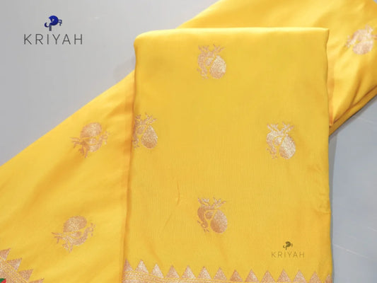 Yellow Paithani saree