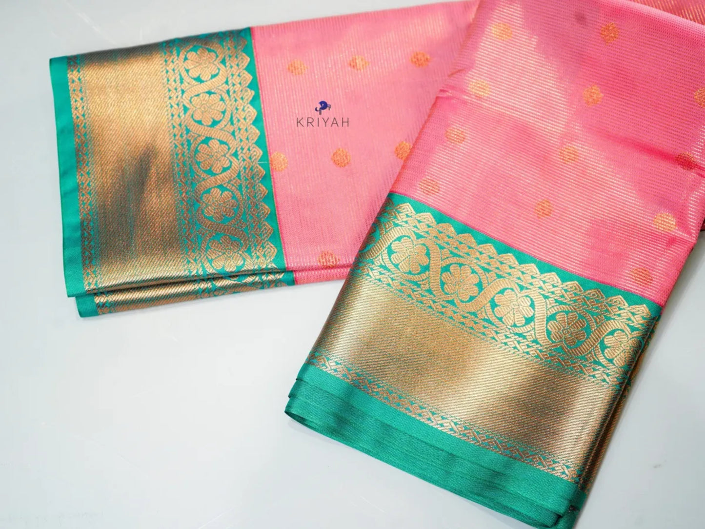 FLAMINGO PINK VAIRA OOSI SAREE