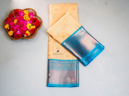 BUFF ZARI KATTAM SAREE