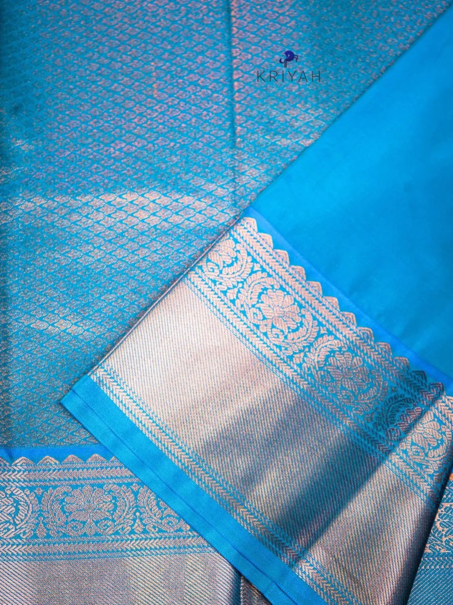 BUFF ZARI KATTAM SAREE