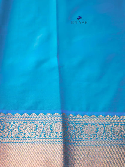 BUFF ZARI KATTAM SAREE