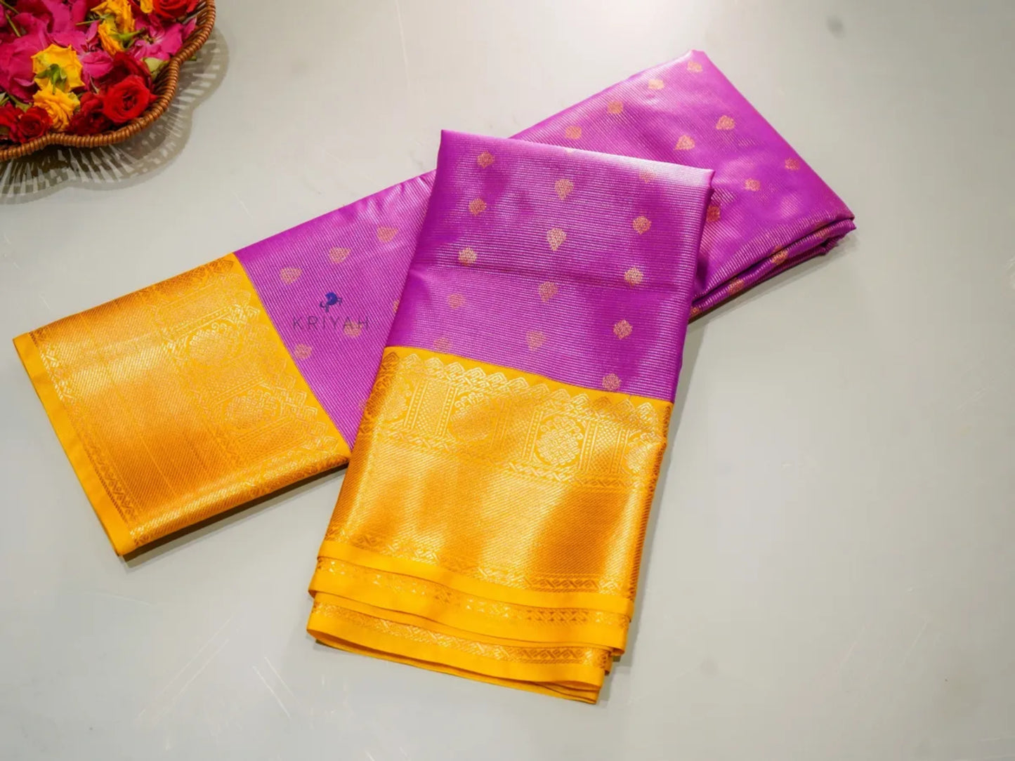 DARK MAGENTA VAIRA OOSI SAREE