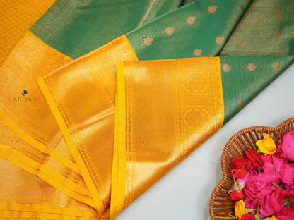 JADE GREEN VAIRA OOSI SAREE