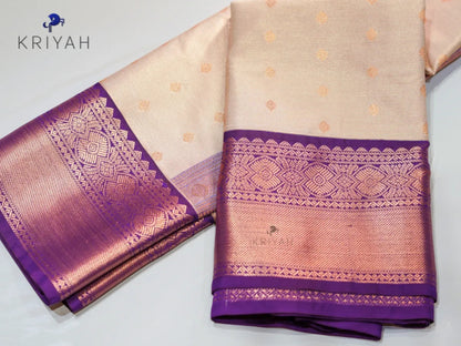 Oyster Grey vaira oosi saree