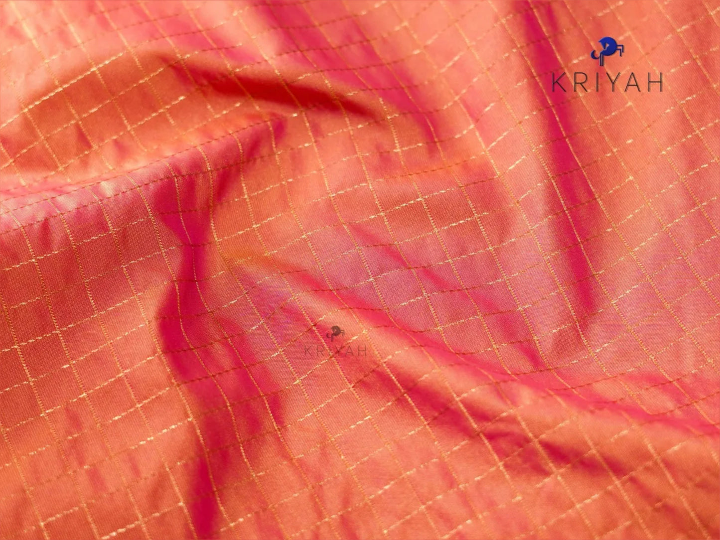 Coral Zari Kattam saree