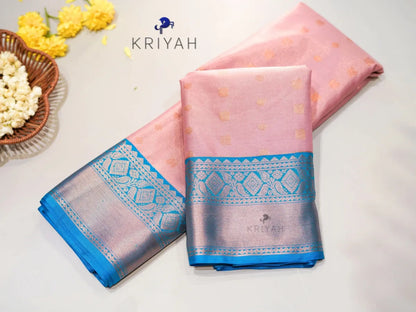 Quartz pink Vaira Oosi saree