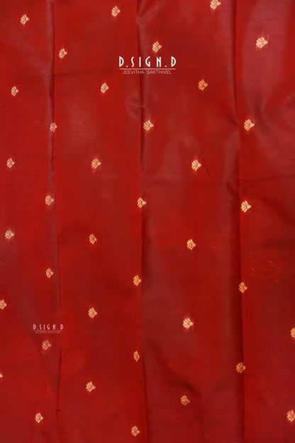 MAUVE CHAKRA MOTIF SEMI SILK SAREE