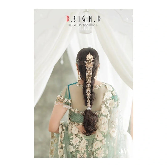 Cut Bead Floral Hair Jadai