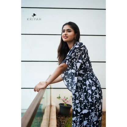 Black Floral gown