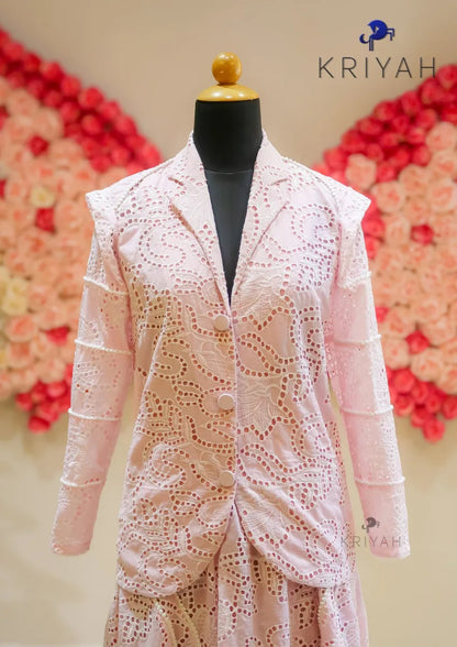 Pink Hakoba Co-Ord  Blazer