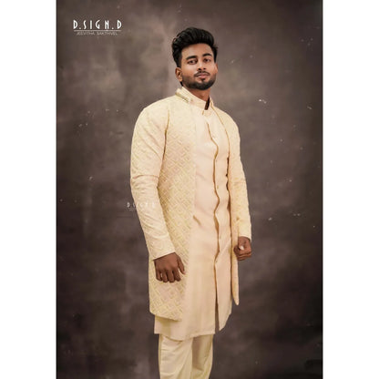 Pastel Jacket kurta set