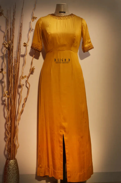 Mustard gown