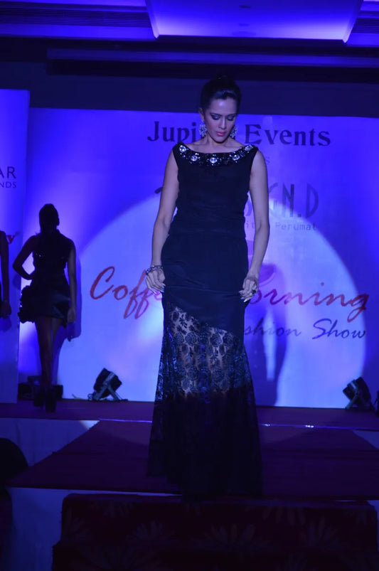 Black Crepe gown