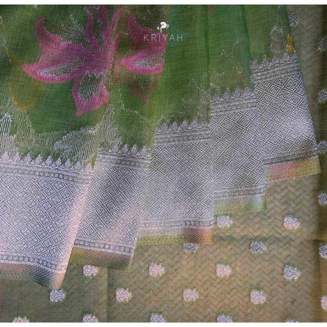 Kora Silk Banarasi Saree