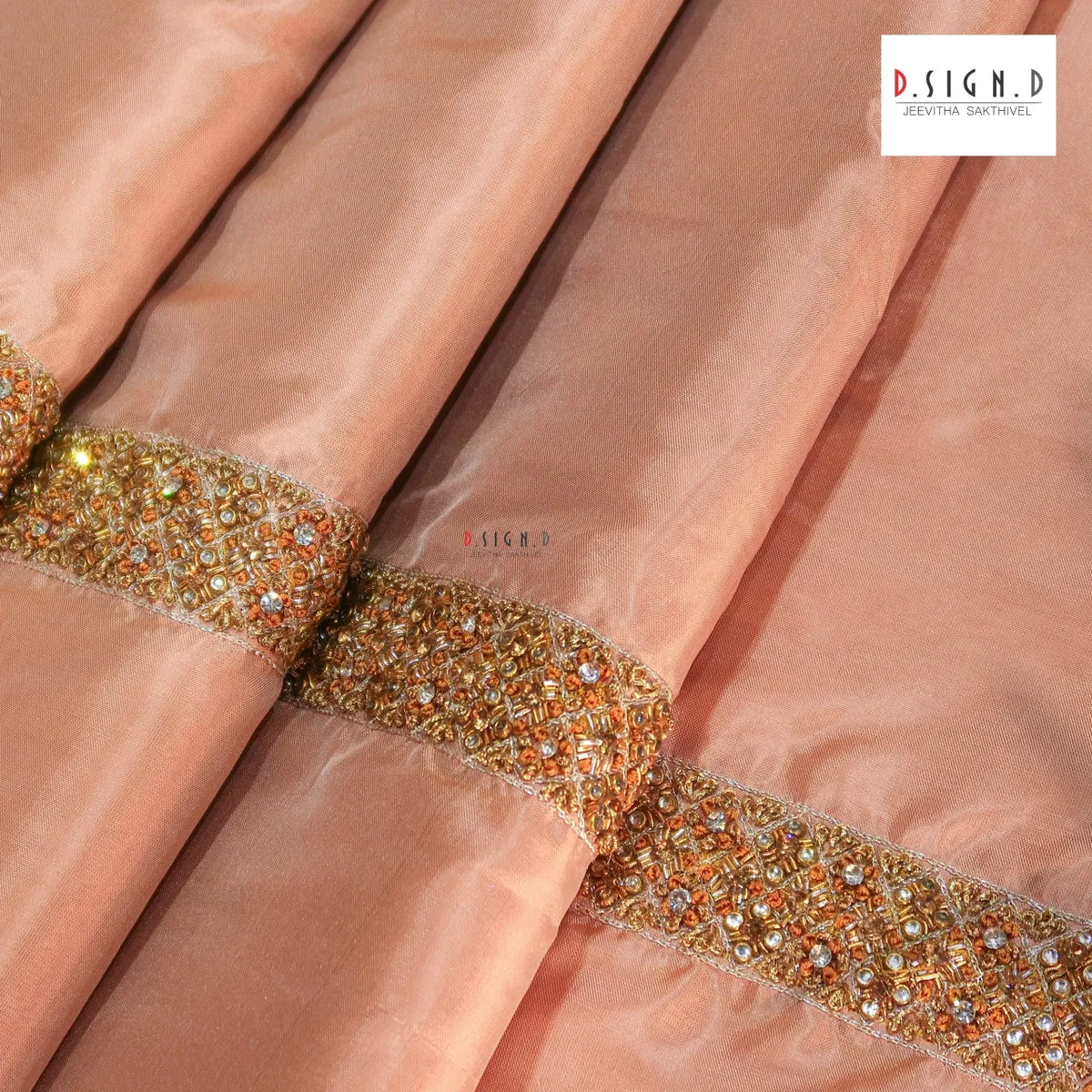 Baby Pink Semi silk dhoti