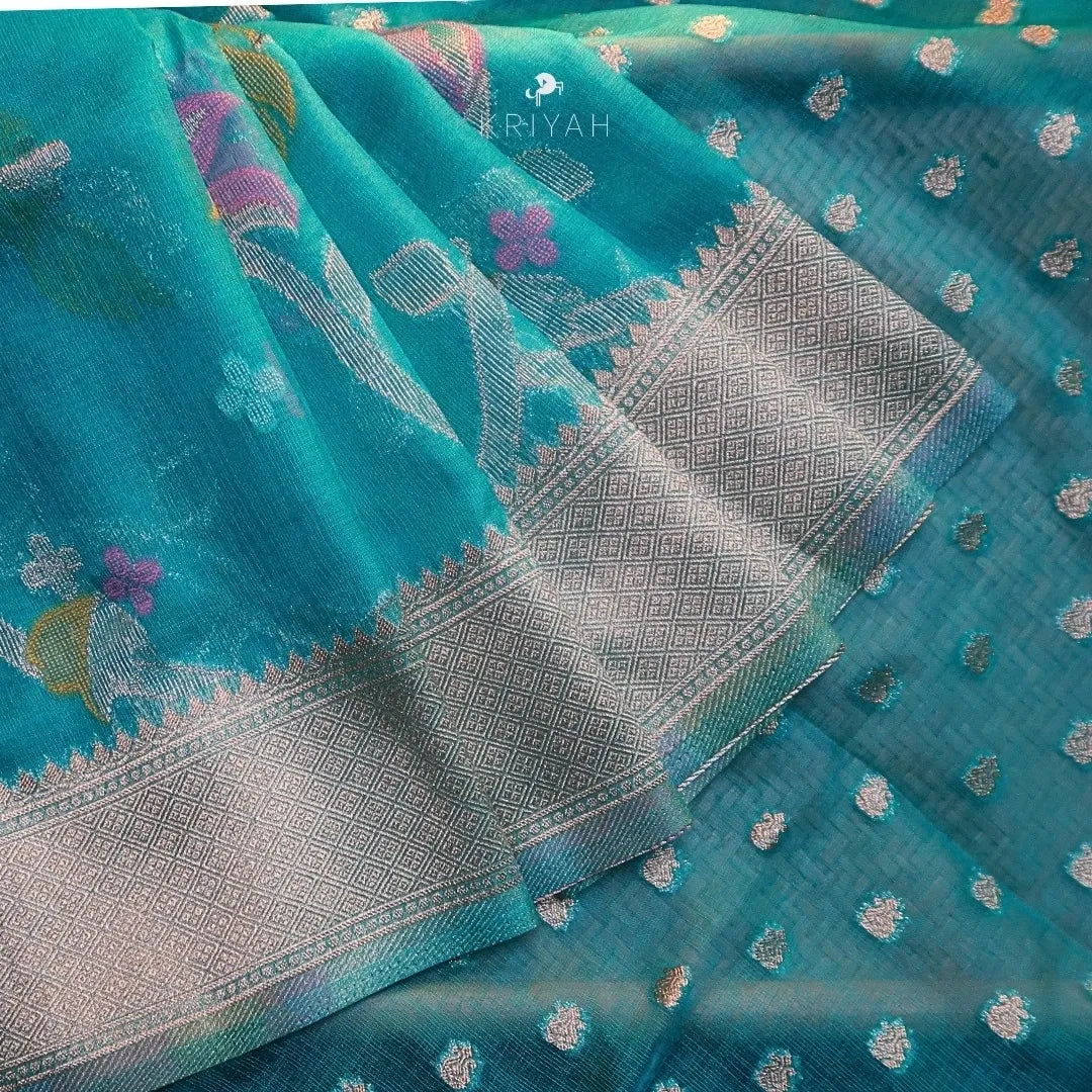 Kora Silk Banarasi Saree