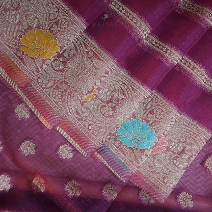 Kora Silk Banarasi Saree