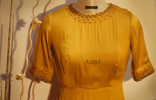 Mustard gown