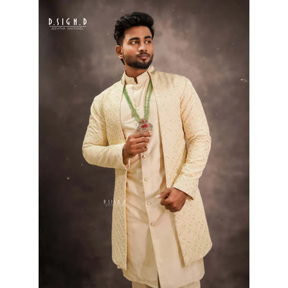 Pastel Jacket kurta set