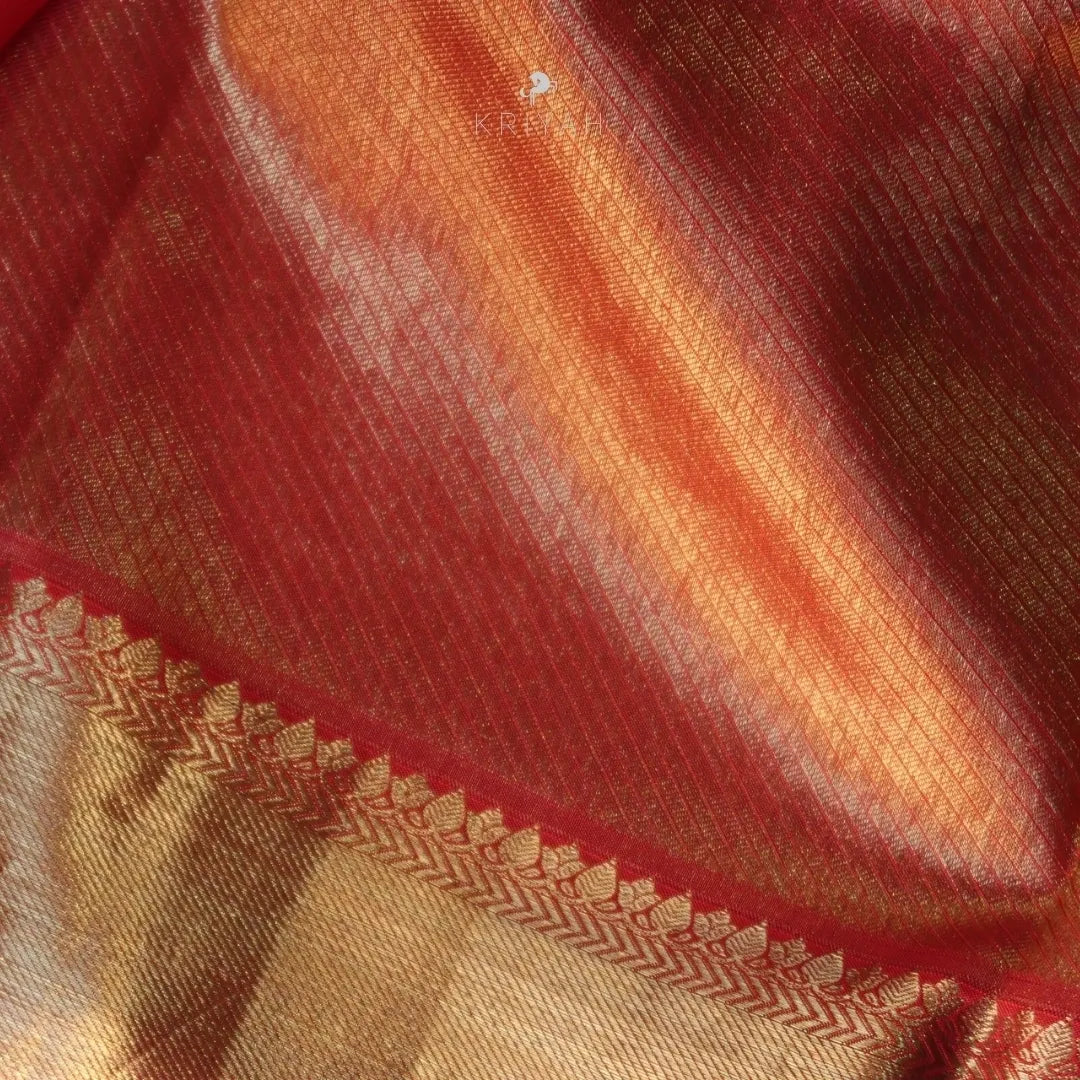 Kalamkari Printed Kanjeevaram Silk Saree