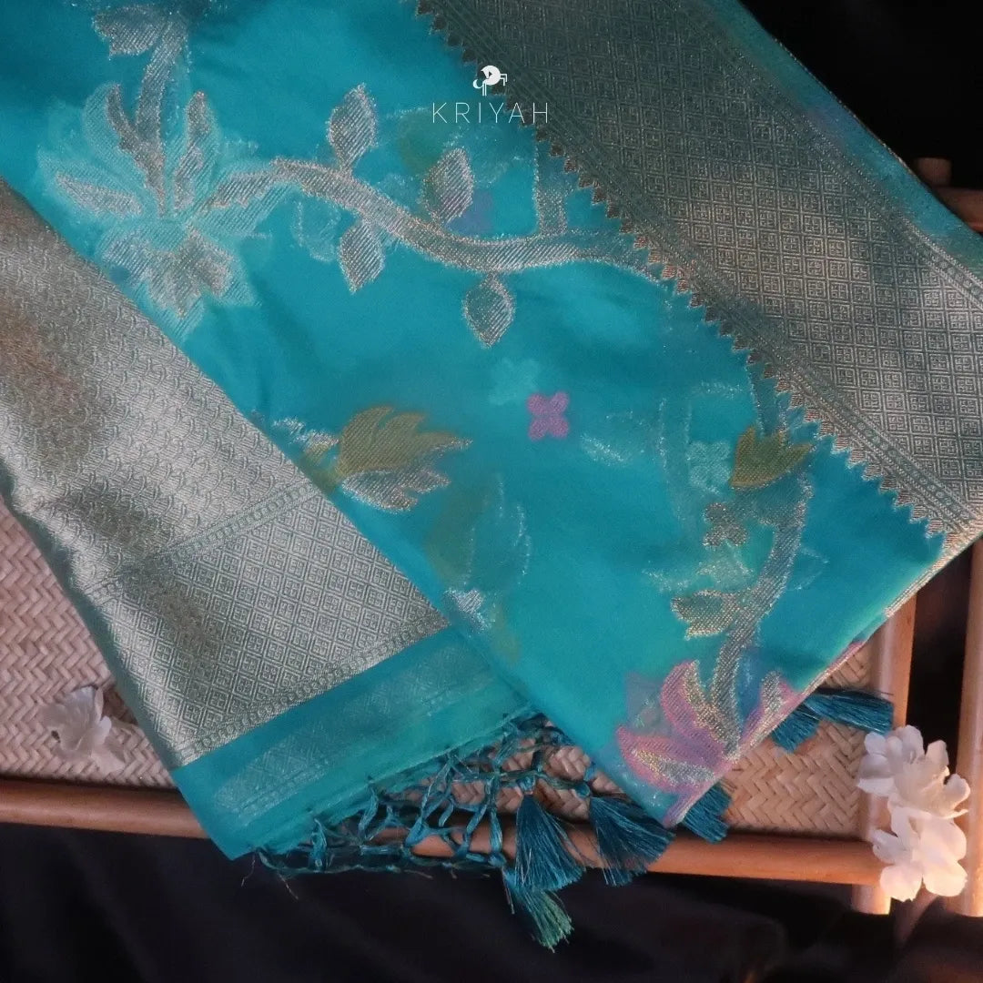 Kora Silk Banarasi Saree