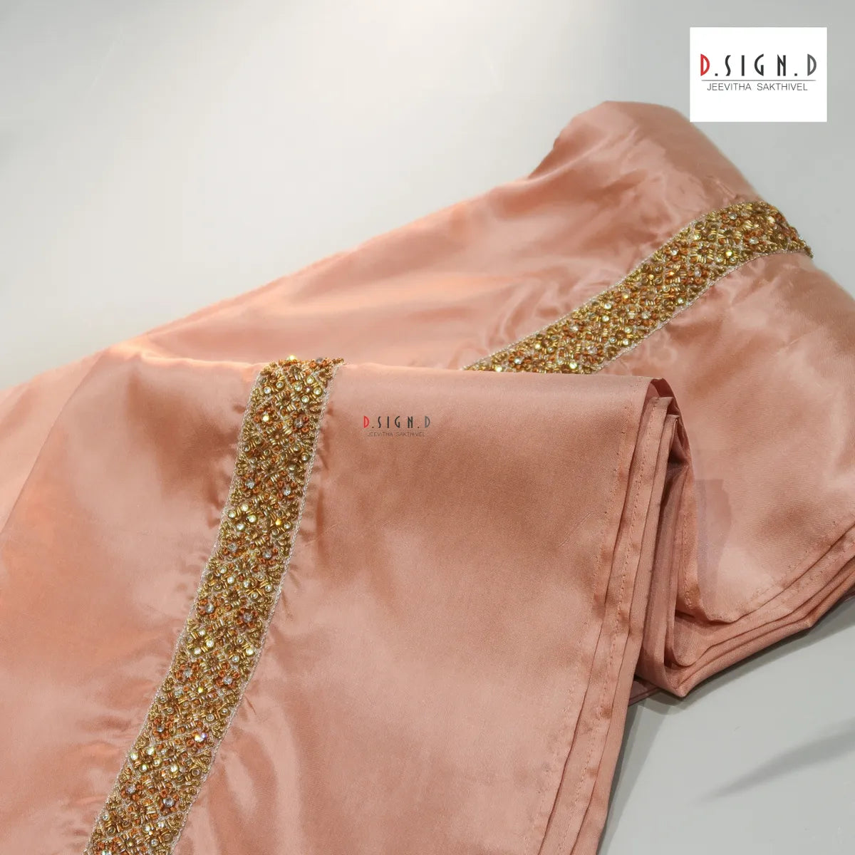 Baby Pink Semi silk dhoti