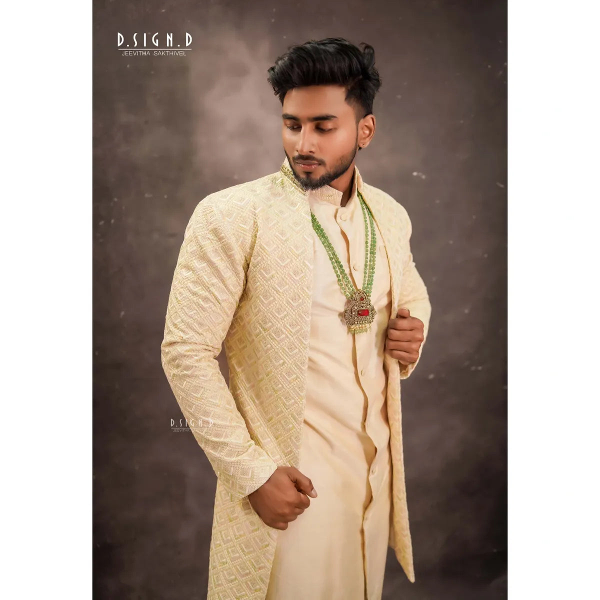 Pastel Jacket kurta set