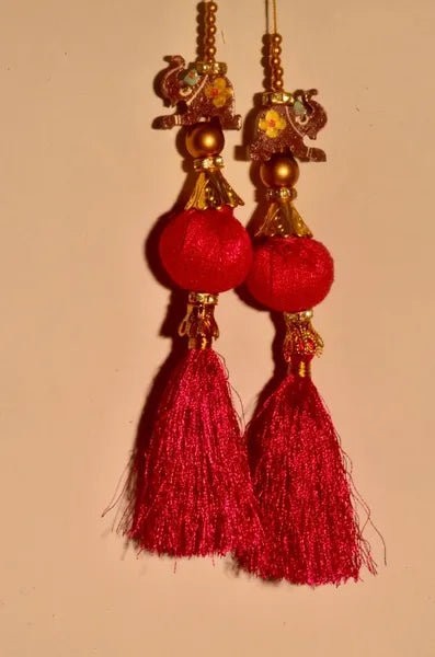 Elephant pink thread Tassel